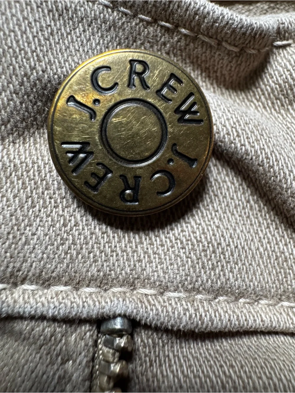 J.Crew Flex Slim Fit Garment Dyed 5 Pocket Pants 34x30 Taupe
